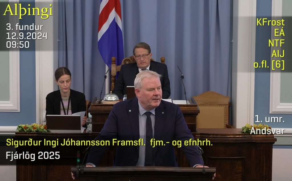 Sigurður Ingi Jóhannsson fjármálaráðherra og formaður Framsóknarflokksins.